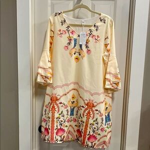 Floral Cream women’s dress